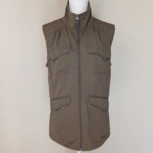Eddie Bauer Travex Travel Hiking Vest Olive Green Size Medium